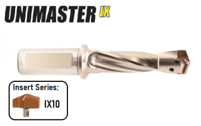 10.00mm - 10.40mm 3xd Unimaster IX Exchangeable Head drill Body Europa